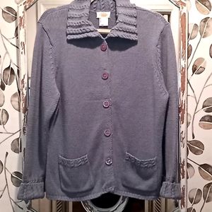 Talbot's light blue cardigan